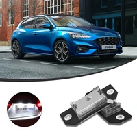 2pcs license plate light 24 led 6500k color temperature for ford fiesta for ford fusion for ford modeo mk2
