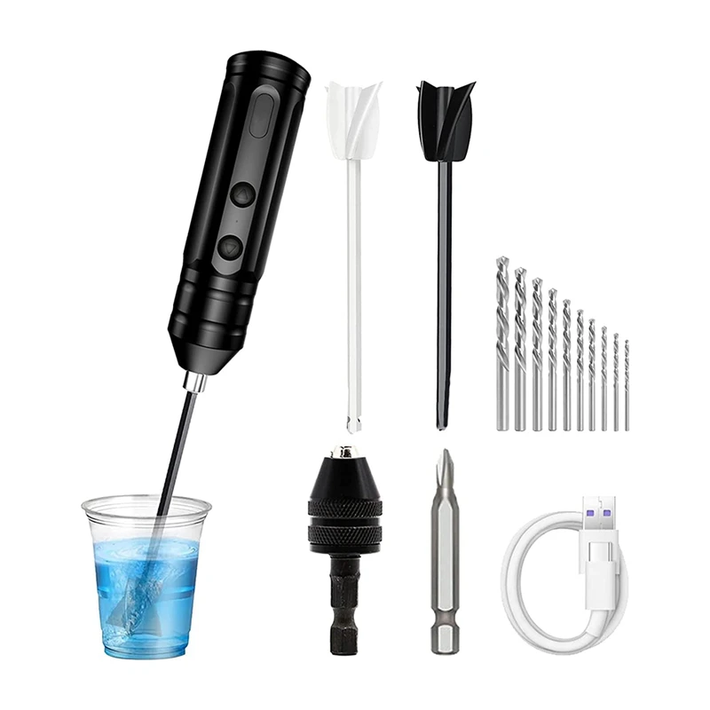 

Electric Resin Mixer,Electric Resin Drill Set,Cordless Pin Vise For Resin Casting Molds, For Tumblers Epoxy Resin Molds