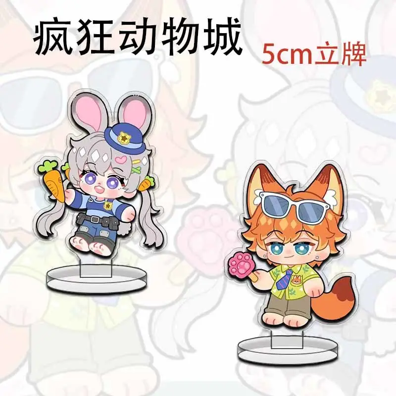 Фото Nick·Wilde тарелка для декора стола Judith Laverne Hopps Standee Zootopia коллекция орнамент Accesorios Zootropolis акриловая кукла игрушка №1
