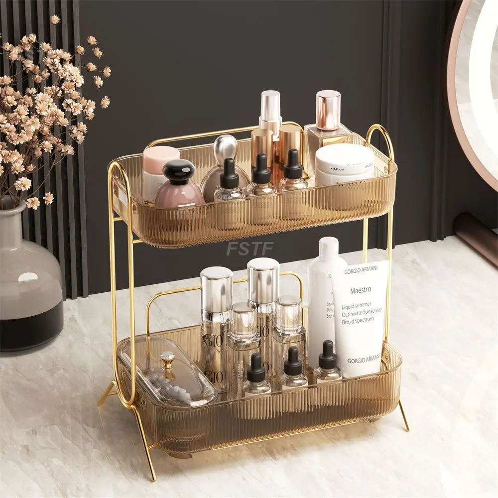 

Lipstick Desktop Dressing Table Installation-free Dust-proof Large Capacity Light Luxury Removable Dresser Mask Skin Care Rack
