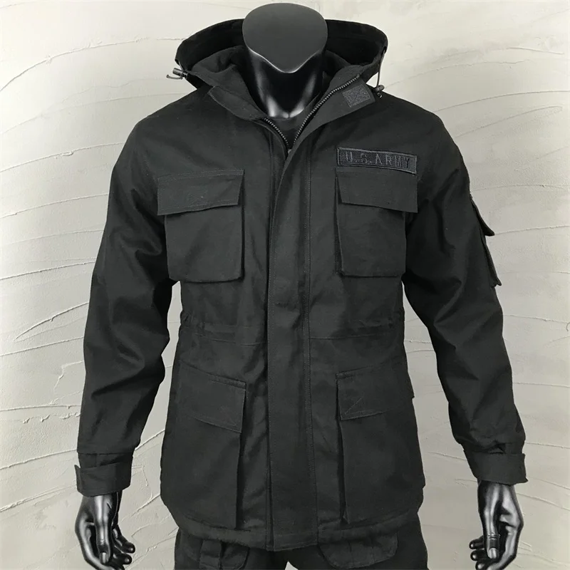 

Air 101 Army Force Pilot Fly Tactical Jacket Military Airborne Bomber Jacket Men Winter Warm Motorcycle Jacket Coat
