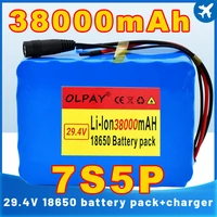 up to date 7s5p 24v 38ah battery pack 250w 29 4v 38000mah lithium ion battery for wheelchair electric bicycle