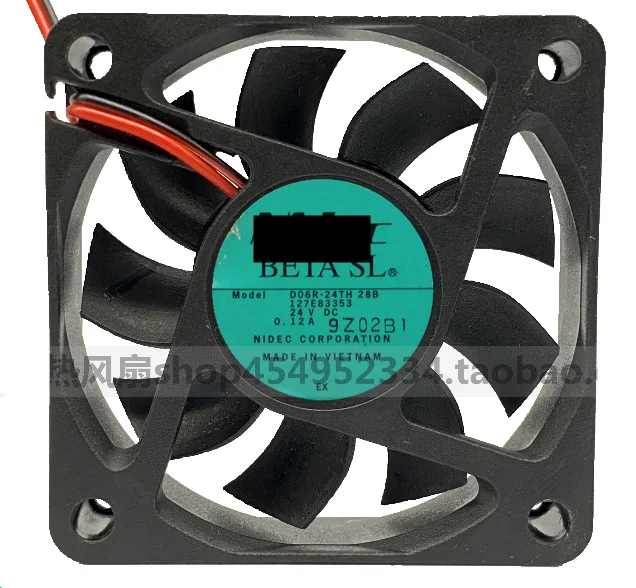 Новый оригинальный 6-сантиметровый вентилятор 6015, охлаждающий вентилятор 24 В, а, Φ 28B, 3-строчный интерфейс