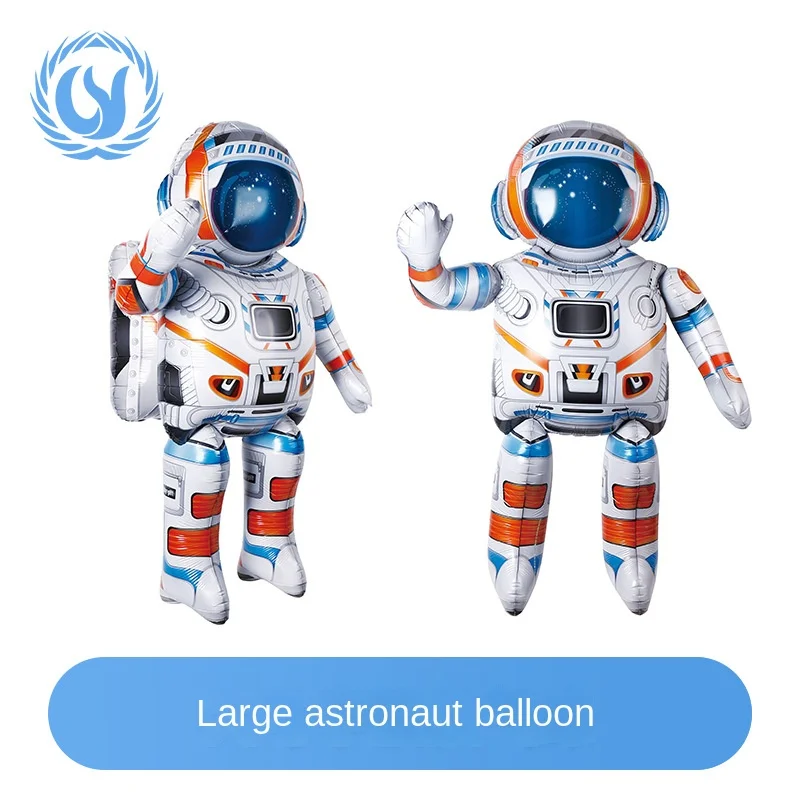 New Character Balloon Large 4D Astronaut Balloon Cartoon Cute Universe Theme Boy Birthday Party Decoration