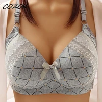 cozok womens bra without underwire plus large size super push up bralette intimates sexy lattice lingerie underwear active bh