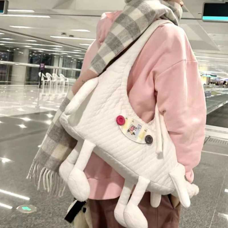 Новинка 2024 Toth Cute Puppy Cloud повседневная универсальная нишевая сумка на одно плечо с