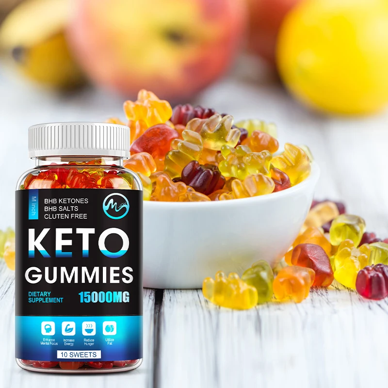 

Minch New 60 Count Slimming Keto-Gummies Ketone Fat Burner Bear Gummy For Men&Women Natural Weight Loss Products Ketogenic-Diet