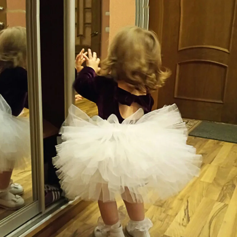 

Girl Skirt Tutu Super Fluffy 6 Layers Petticoat Princess Ballet Dance Tutu Skirt Kids Cake Skirt Chritsmas Children Clothes