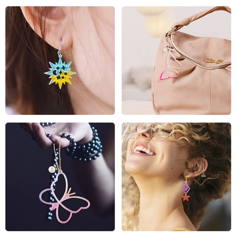 

Keychain Pendant Mold DIY Jewelry Making Mold Charms Mold Resin Earrings Mold