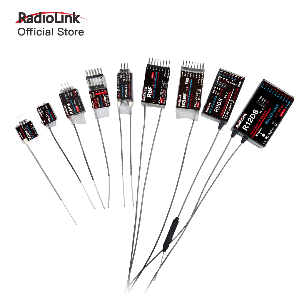 Радиоуправляемый приемник Radiolink R12DSM R12DS R9DS R6DSM R6DS 2 4 ГГц 6/9/10/11/12 каналов работает с