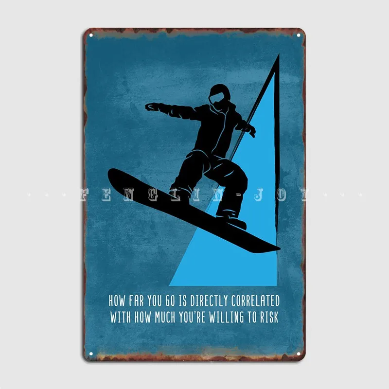 

Настенный декоративный плакат для сноуборда, металлическое украшение, декор для кинотеатра, клуба, дома, настенные плакаты