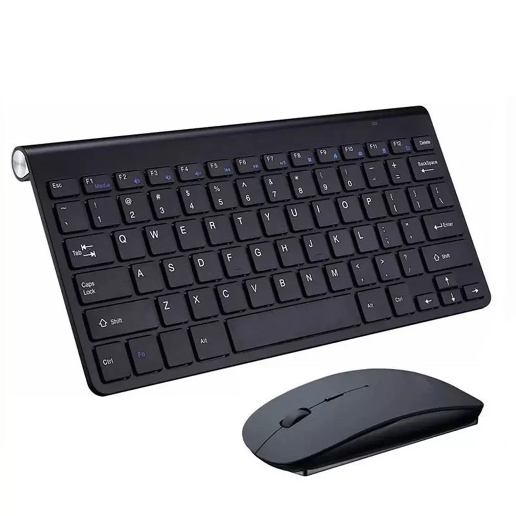 

2,4G Беспроводная клавиатура и мышь, портативная мини-клавиатура и мышь, комбинированный набор для ноутбука, ноутбука, Mac, настольного ПК, смар...