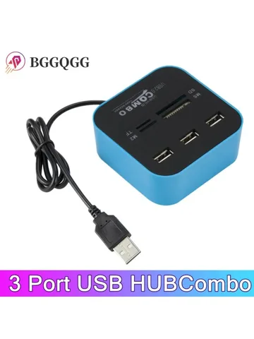 Устройство чтения Micro-карт BGGQGG, USB 2,0, 3 порта