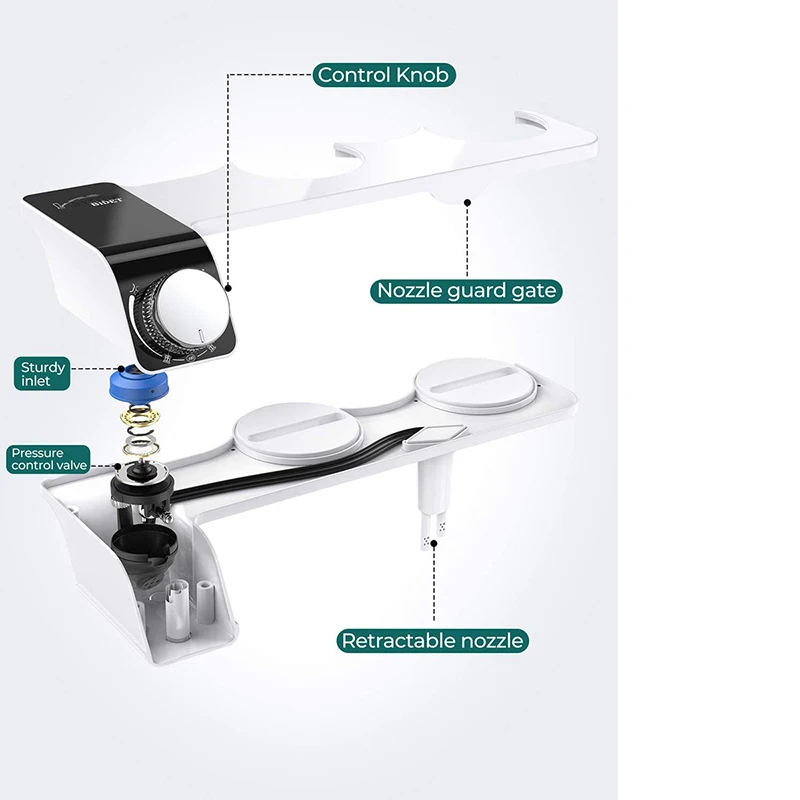 Ультратонкое сиденье для унитаза с двумя насадками