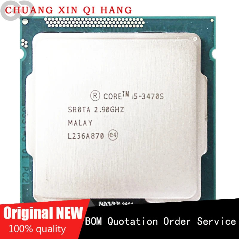 Используется для I5 3470S i5-3470S 2,9 GHz б/у четырехъядерный четырехпоточный ЦПУ Процессор 6M 65W LGA 1155