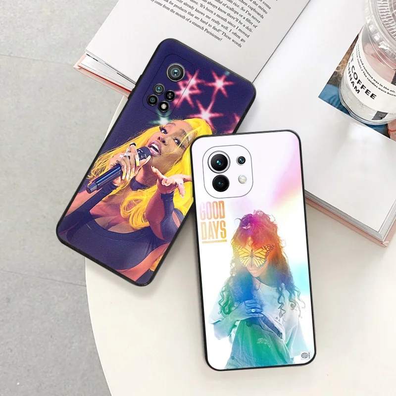 Phone Case For Redmi 10C 10A Note 11 Pro 10 10s 11s SZA Solana Imani Rowe Xiaomi 10t 11t Lite Note10 Black Soft Protective Cover
