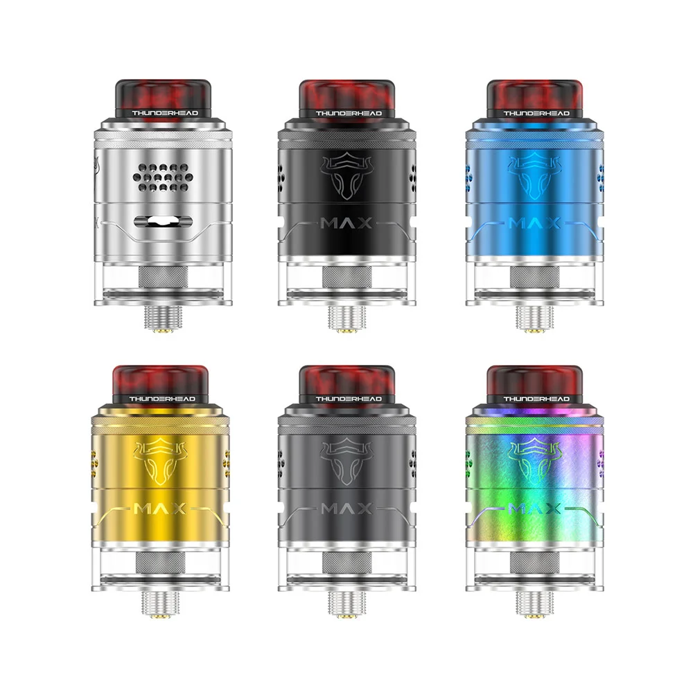 

Original THC Tauren Max RDTA 2ml & 4.5ml capacity rebuildable atomizer Dual Coil Electronic Cigarette Vape Tank For Box Mod