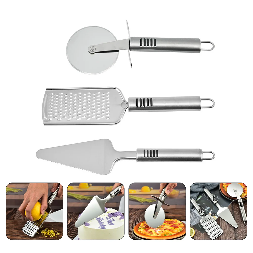 

Vegetable Graters Kitchen Utensils Set Stainless Steel Cake Professional Pizza Pastry Spatulas Dough Scraper