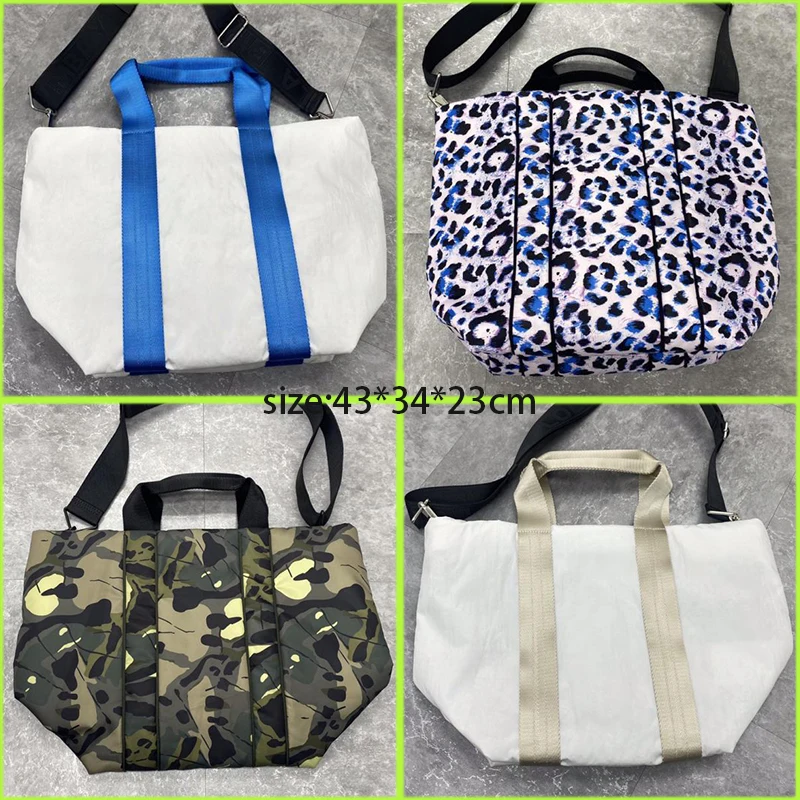 

The latest, fashionable Spanish, BIM super beautiful light luxury down nylon cloth quilted women's shopping bag,size: 43x34x23cm
