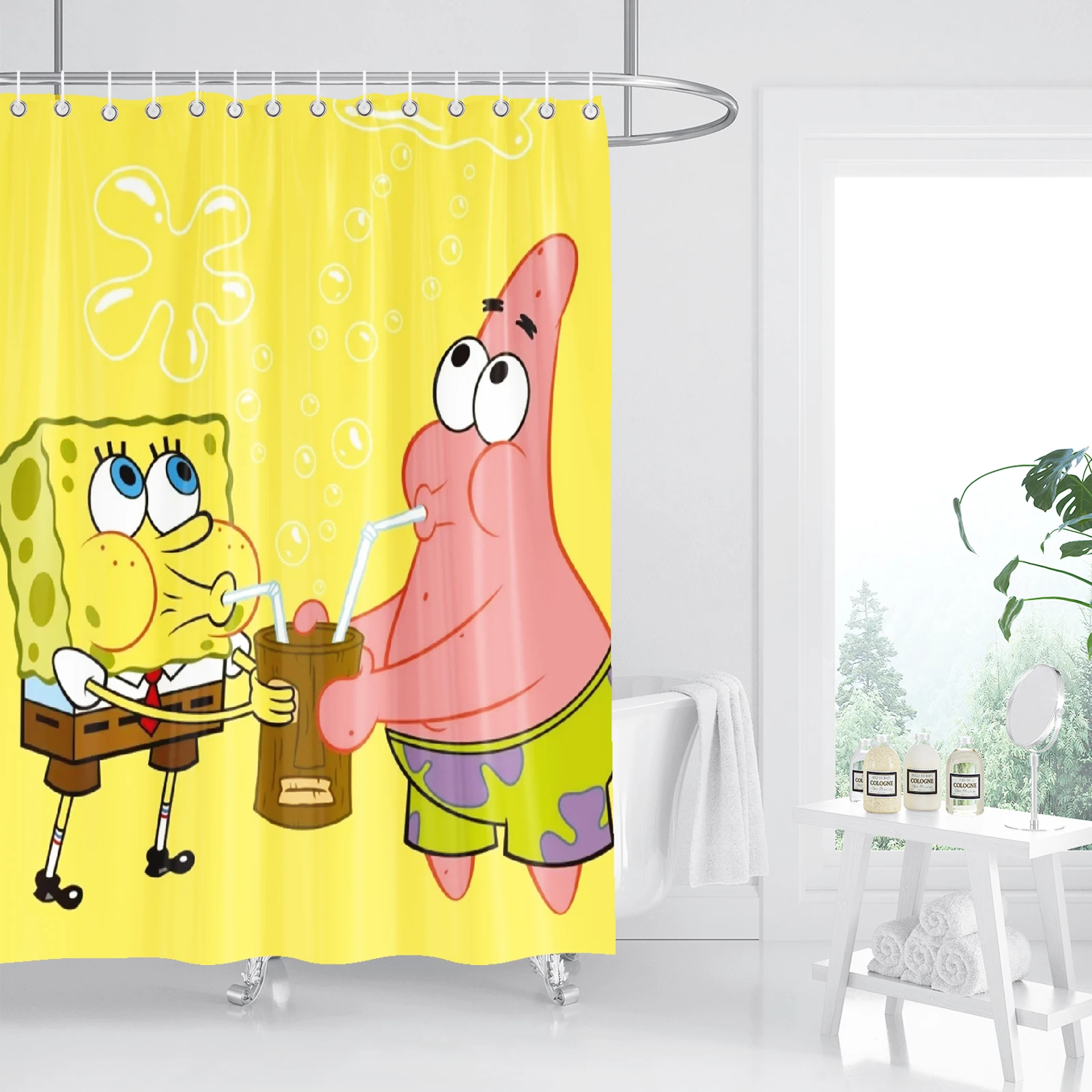 

Занавеска для душа Spongebob Home, Потдемiel, полиэстер