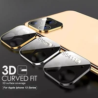 3d curved camera tempered glass metal protect ring cover for iphone 13 pro max iphone13 promax mini case lens protect fundas