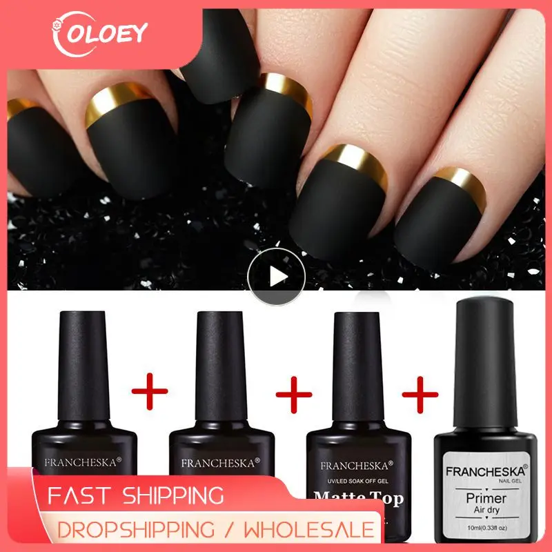 

Gel Nail Polish Set Gel Varnishes Base Top Coat Soak Off UV LED Nail Art For Nails UV LED Lamp Gel Kits