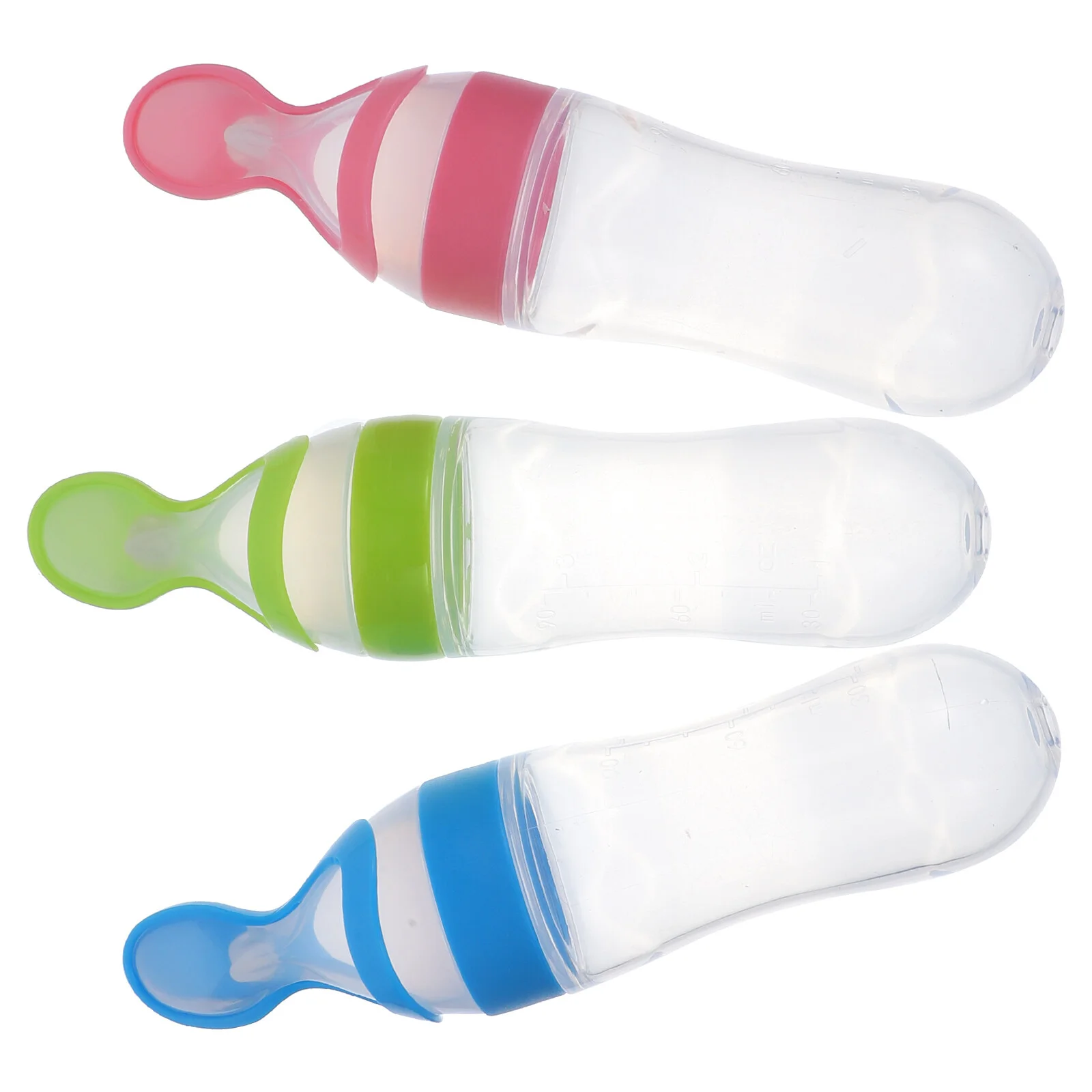 

3 Pcs Teether Toys Baby Squeezing Feeding Bottles Food Supplement Feeder Complementary Rice Paste Tableware Tools