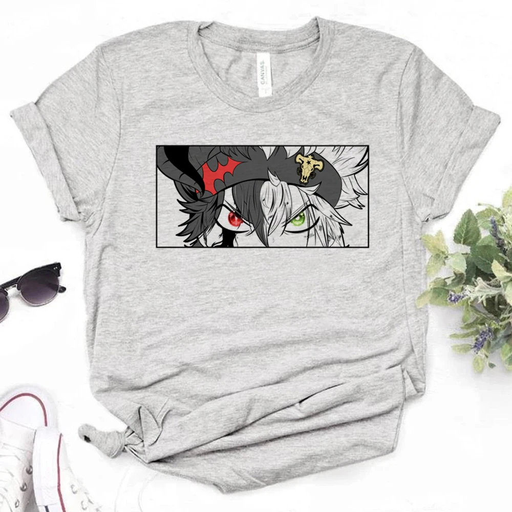 

Black Clover t-shirts women comic manga anime tshirt girl 2000s manga designer clothing