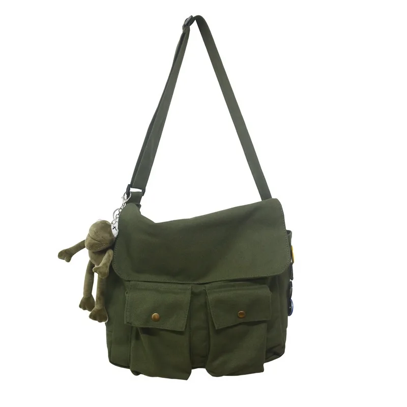 Xiaomi Thickened Canvas Shoulder Bag Student Postman Female Wear-resistant Canvas Bag Crossbody Bags Handbags For Women