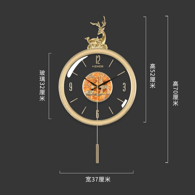 Роскошные Настенные часы в скандинавском стиле тихие креативные