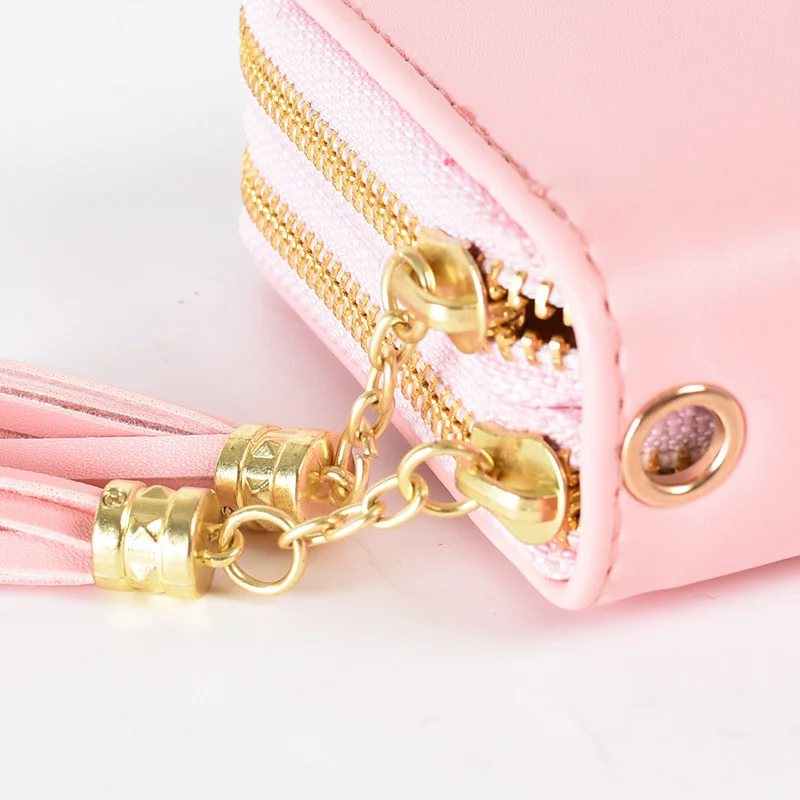 Wallet Korean women's long large capacity hand bag small daisy double zipper simple mobile phone bag