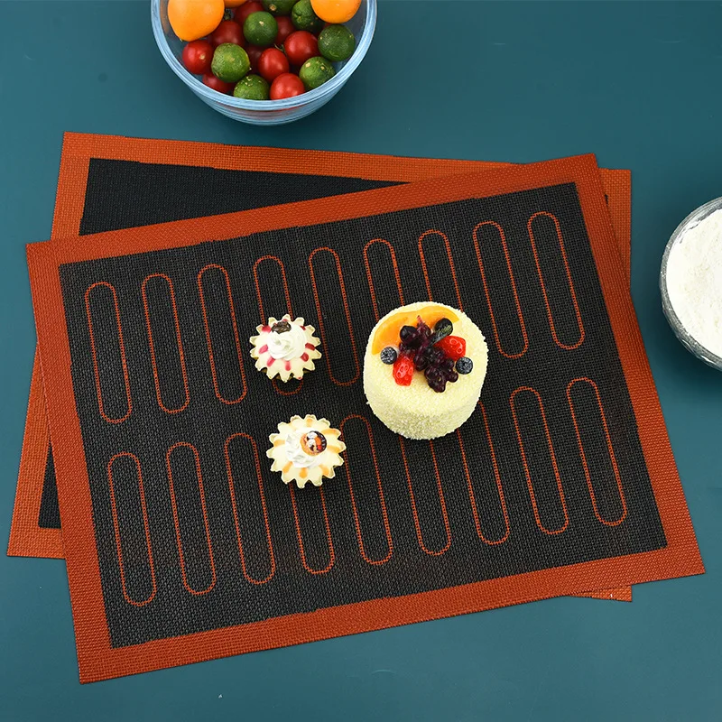 

Silicone Baking Mat High Temperature Resistance Non-stick Easy Clean Make Macaroon Pastry Cookie Puff Kitchen Bakeware Accessory