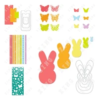 new spring floral butterflies bunnies pockets tall skinny metal cutting die scrapbook embossed paper card album craft template
