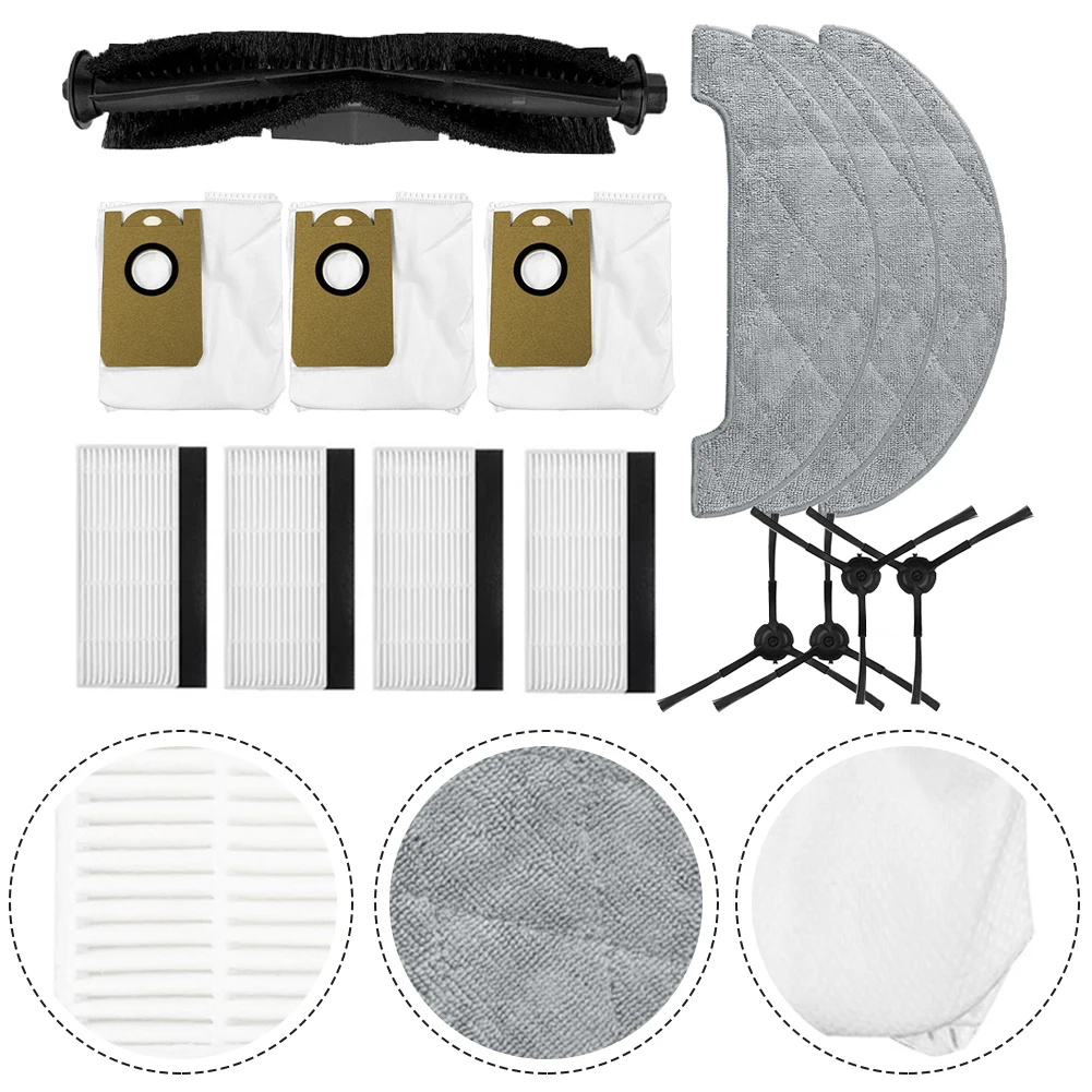 

Vacuum Cleaner Parts For AIRROBO T10 Robot Vacuum Cleaner Mop Pads Dust Bags Brush Sweeping Robot Home Appliance