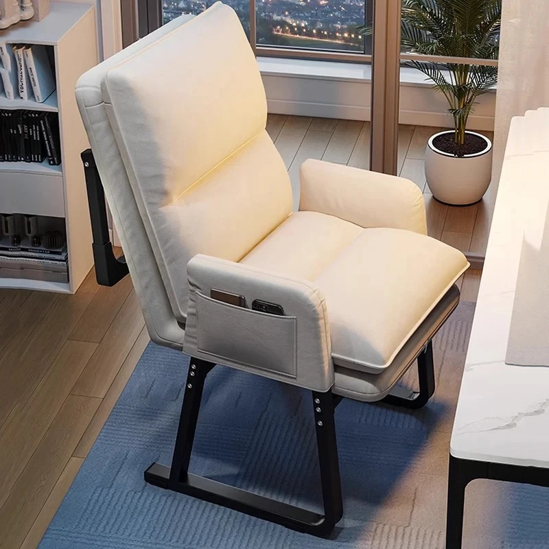 

Эргономичный офисный стул, милое удобное кресло бежевого цвета для офиса и игр, офисная мебель для Кабинета, роскошная женская офисная мебель для геймеров