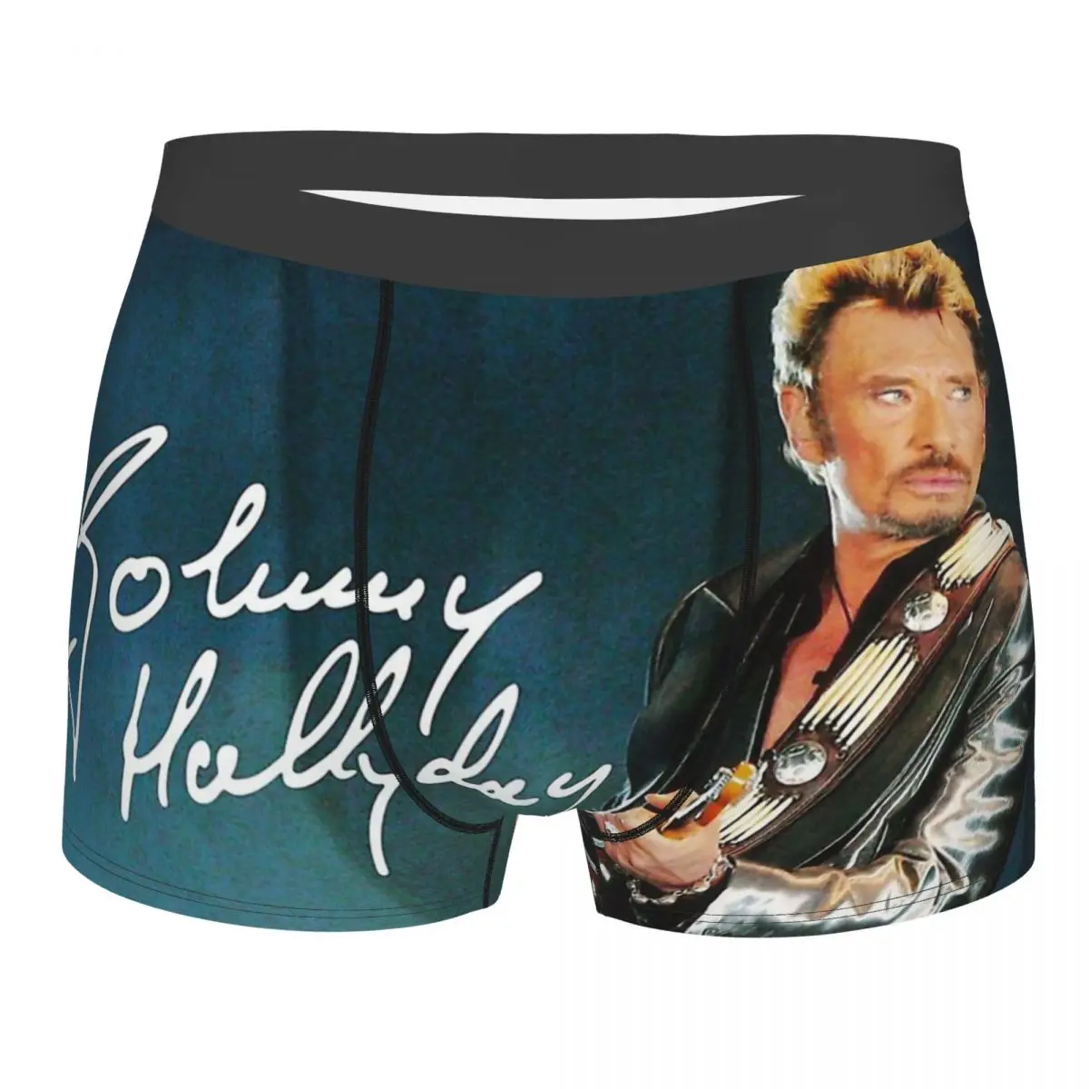 

Johnny Hallyday Rock Music French Singer Limited Access Underpants Homme Panties Men's Underwear Ventilate Shorts Boxer Briefs