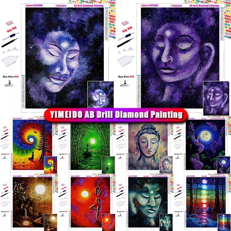 

YIMEIDO 5D AB Diamond Painting portrait Embroidery Cross Stitch Diamond Mosaic Home Decoration Wall DIY Handmade for Children