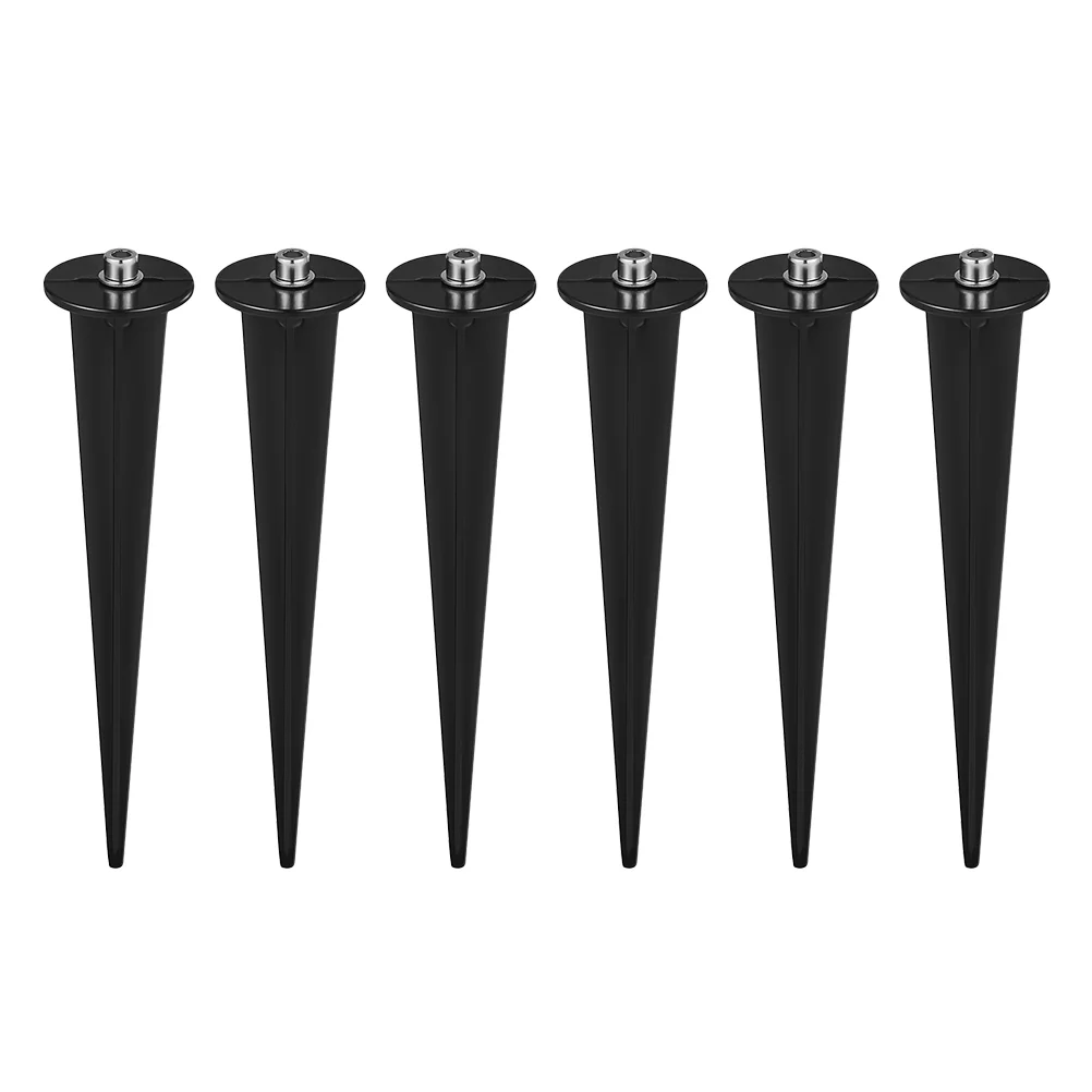 

6pcs Plastic Ground Spikes Stakes Flood Light Stakes Solar Lights Spikes Replacements