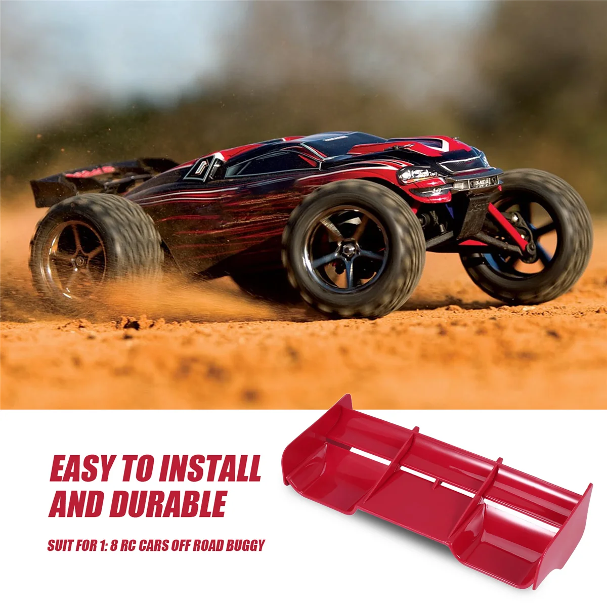 1:8 Багги радиоуправляемые автомобили RC пластиковые нейлоновые задние крылья для