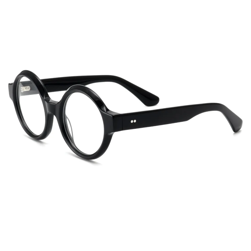 

Zerosun Round Reading Glasses Men Eyeglasses Frame Male Women Anti Reflection Acetate Spectacles Prescription Black Tortoise