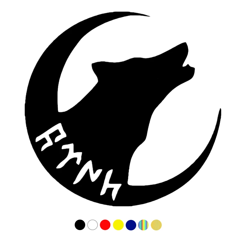 

Наклейки для автомобиля, наклейки на автомобиль с надписями на Луну, звезду и волк