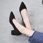 Туфли-лодочки женские из мягкой кожи, модная офисная обувь на высоком каблуке, удобные офисные туфли для вечеринки