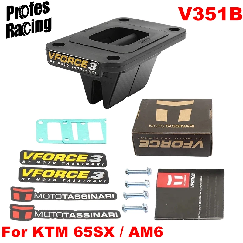 

V351B-S V Force For KTM XC65 SX65 SX50 All V351B AM6 V-Force 3 Reed Block Accessories Reed Valve System For Motorcycle