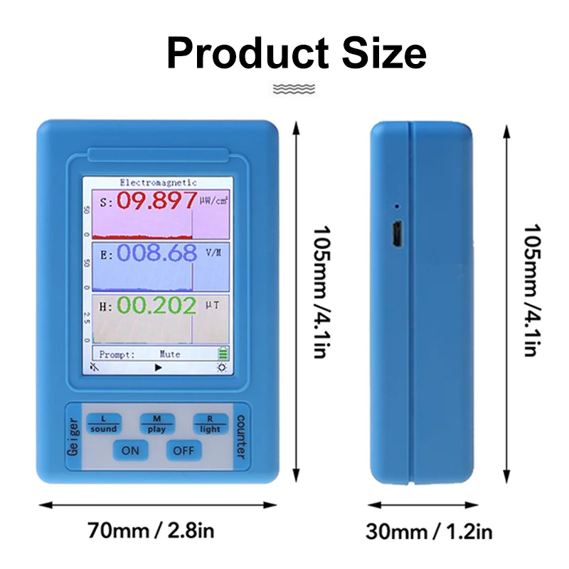 BR-9A Electromagnetic Radiation Detector High Accuracy Professional Semi-functional Type Tester |