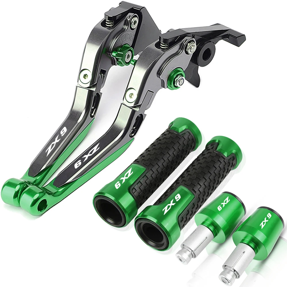 

For KAWASAKI ZX9 ZX 9 1994 1995 1996 1997 Motorcycle Accessories CNC Aluminum Brake Clutch Lever 22MM Handlebar Hand Grips Ends