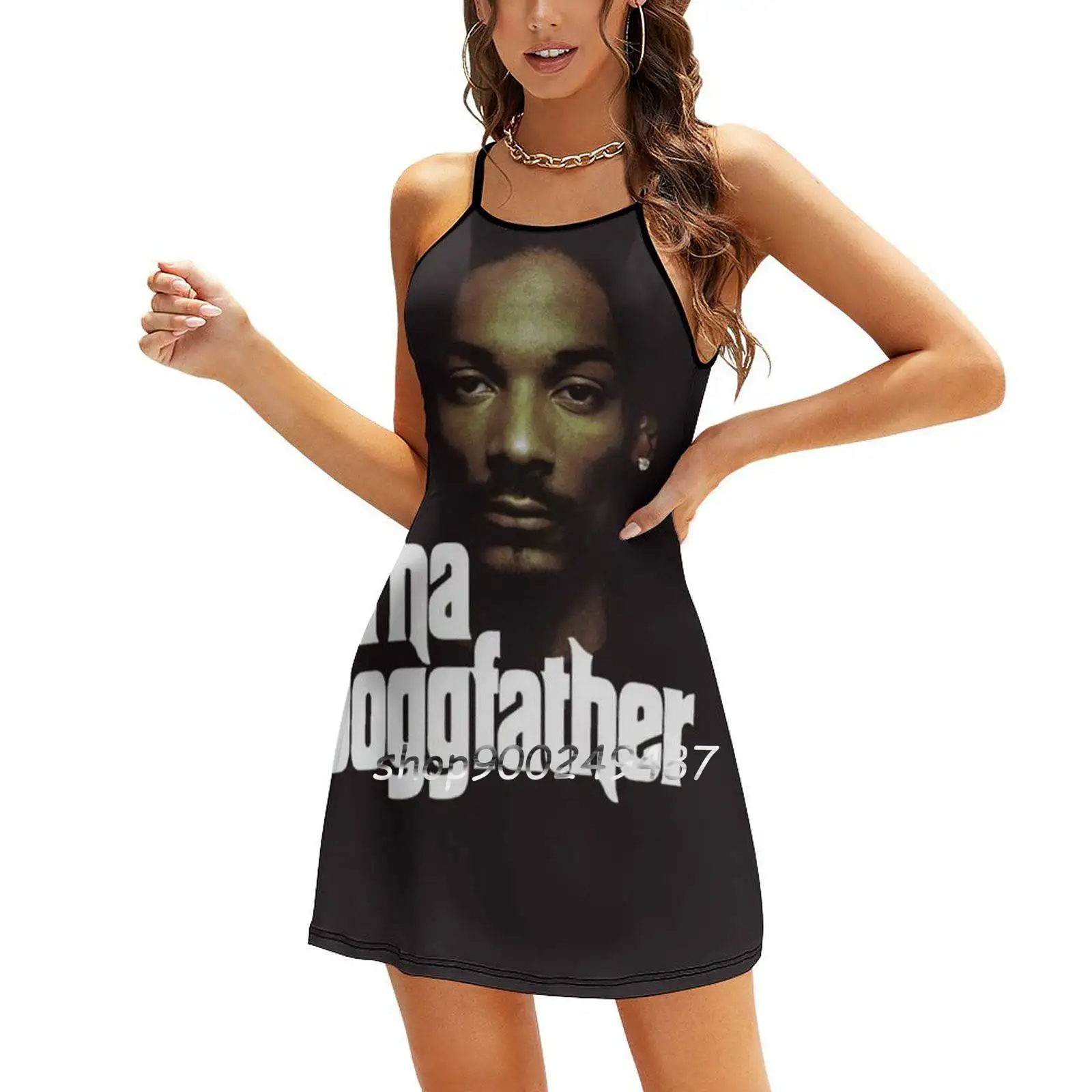 Фото Tha Dogfather Sweetheart Knot Flared Dress Fashion Design Large Size Loose Dress Nizzle Doggystyle Chrismizzle №1