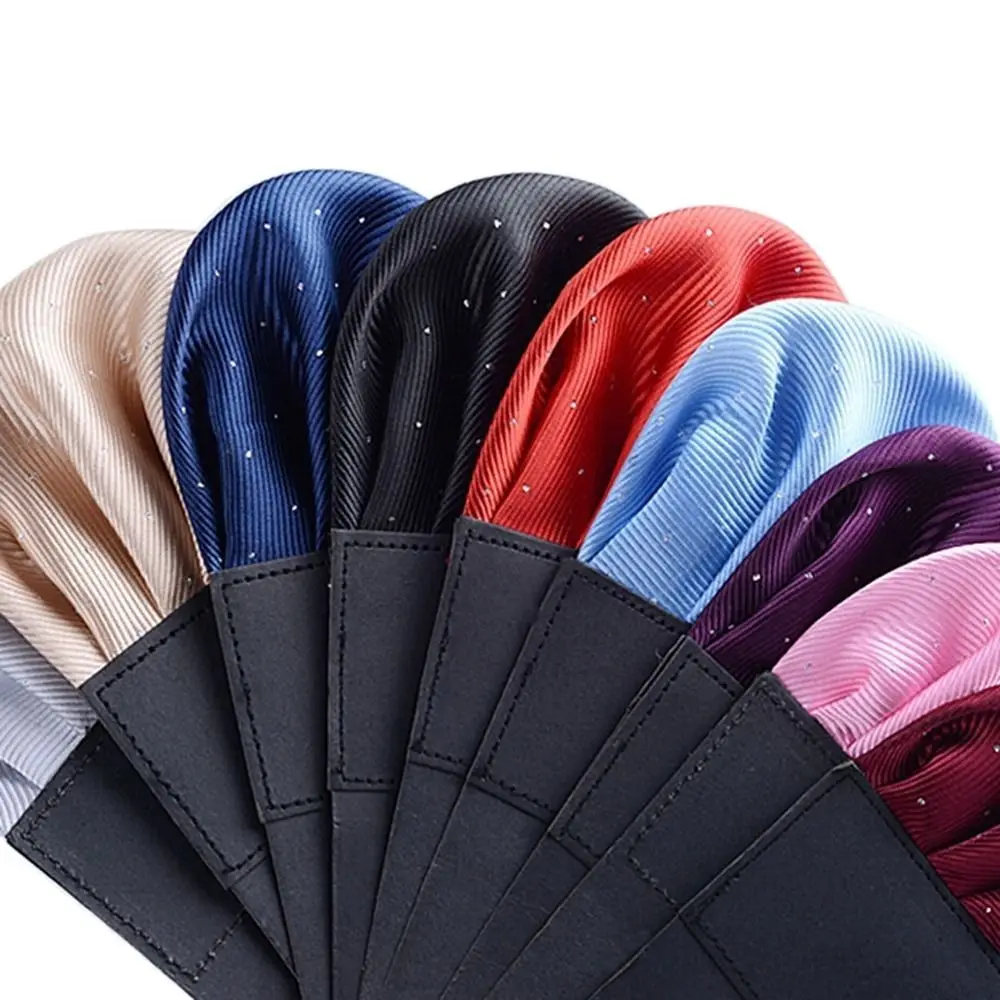 

For Male Chest Towel Gentleman Solid Color Suit Accessories Men Handkerchief Korean Pocket Hanky Suit Pocket Towels