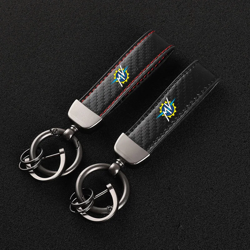 High-Grade Carbon Fiber Motorcycle Keychain Holder Keyring for MV Agusta F3 675 800 Brutale 800 1000