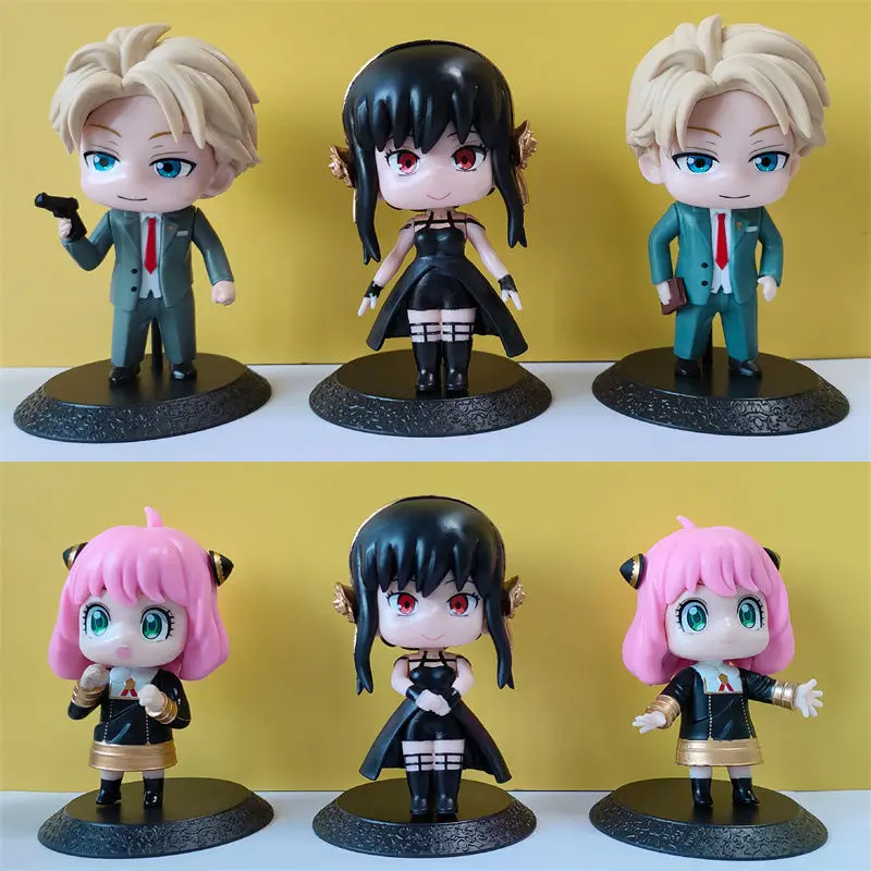 

6pcs SPY×FAMILY Anime Model PVC Toys Cute Dolls Room Decor Gift Boys girl children Ornaments Doll