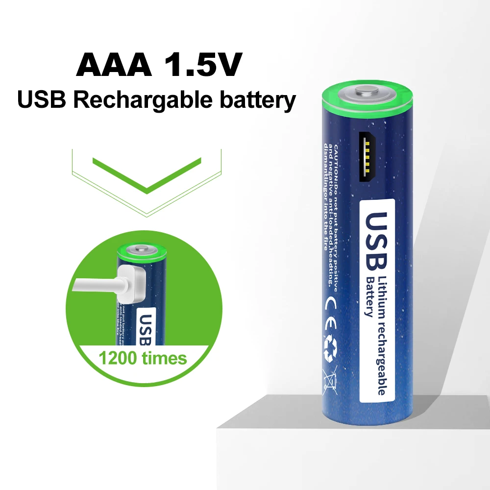 Аккумуляторная батарея PALO 1 5 в AAA МВт/ч USB литий-ионная для пульта дистанционного